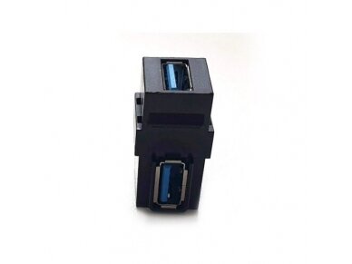 Modulinė jungtis | įmontuojama | 1xUSB-A | 90° | keystone tipo | juoda | Bachmann | SA.PO.USB Modulinė jungtis | įmontuojama | 1xUSB-A | 90° | keystone tipo | juoda | Bachmann | SA.PO.USB