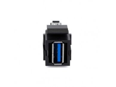Modulinė jungtis | įmontuojama | 1xUSB-A | tiesi | DATA | keystone tipo | juoda | Bachmann | SA.PO.ST.USBA Modulinė jungtis | įmontuojama | 1xUSB-A | tiesi | DATA | keystone tipo | juoda | Bachmann | SA.PO.ST.USBA