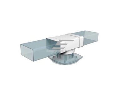 Jungtis ortakiui T formos trišakis | apvaliems ir kvadratiniams ortakiams sujungti | D160 | 204x60mm | baltas | plastikinis | 620AK16T