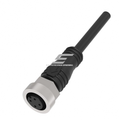 Savienojuma kabelis sensoram | devējam | M12 | 4 kontakti | 4A | 250VAC/DC | taisns | 5m PVC kabelis | IP67 Savienojuma kabelis sensoram | devējam | M12 | 4 kontakti | 4A | 250VAC/DC | taisns | 5m PVC kabelis | IP67
