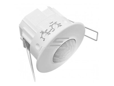 Judesio | būvio jutiklis | daviklis | 2000W | 230V | 360° | 10m | IP44 | baltas | potinkinis | Vexen | PF-360-10-1BWi Judesio | būvio jutiklis | daviklis | 2000W | 230V | 360° | 10m | IP44 | baltas | potinkinis | Vexen | PF-360-10-1BWi
