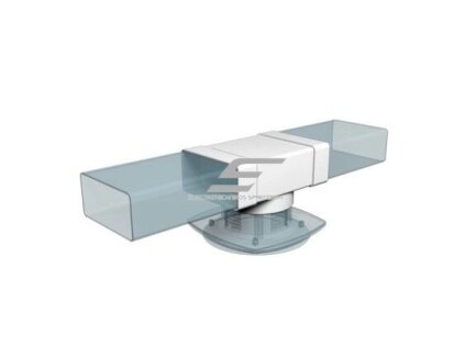 Jungtis ortakiui T formos trišakis | apvaliems ir kvadratiniams ortakiams sujungti | D100 | 204x60mm | baltas | plastikinis | 620AK10T Jungtis ortakiui T formos trišakis | apvaliems ir kvadratiniams ortakiams sujungti | D100 | 204x60mm | baltas | plastikinis | 620AK10T