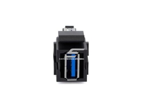Modulinė jungtis | įmontuojama | 1xUSB-A | keystone tipo | juoda | Bachmann | BA.917.120 Modulinė jungtis | įmontuojama | 1xUSB-A | keystone tipo | juoda | Bachmann | BA.917.120