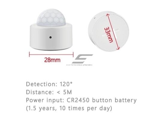 Išmanus | belaidis judesio jutiklis | daviklis | mini | 120° | 5m | 33x27mm | virštinkinis | baltas | Wi-Fi | ZigBee | Smart Life | TUYA 3 Išmanus | belaidis judesio jutiklis | daviklis | mini | 120° | 5m | 33x27mm | virštinkinis | baltas | Wi-Fi | ZigBee | Smart Life | TUYA 3