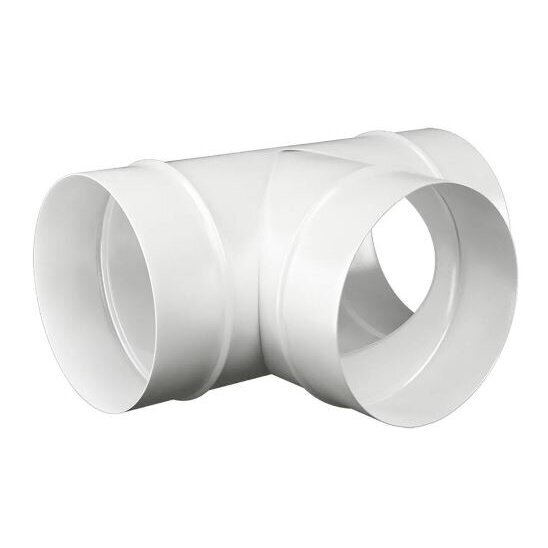 T-kujuline õhukanali ühendus | kolmik | ventilatsioonisüsteemidele | D125 | valge | metall | 12,5MT T-kujuline õhukanali ühendus | kolmik | ventilatsioonisüsteemidele | D125 | valge | metall | 12,5MT
