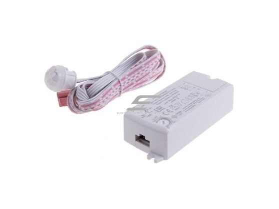 Judesio jutiklis | daviklis su valdikliu | PIR | 500W | 230V | 77x35x21mm | 6m | IP20 | baltas | įleidžiamas | WYL-PIR-GD500-01 | 5900652147557 1