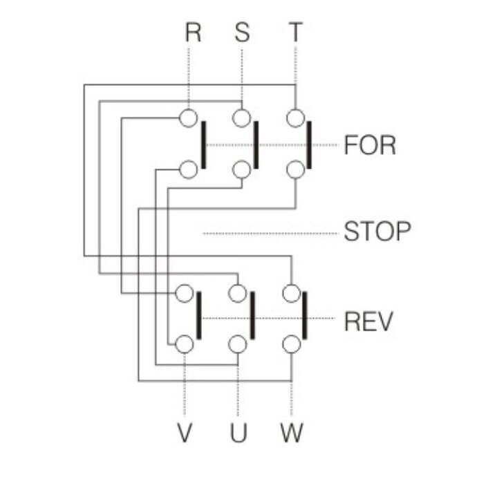 Reversing switch | control push button | FORWARD/STOP/REVERSE | 2.2kW | 6A | 380V 3 Reversing switch | control push button | FORWARD/STOP/REVERSE | 2.2kW | 6A | 380V 3