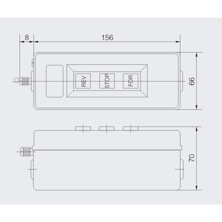 Reversing switch | control push button | FORWARD/STOP/REVERSE | 2.2kW | 6A | 380V 2 Reversing switch | control push button | FORWARD/STOP/REVERSE | 2.2kW | 6A | 380V 2