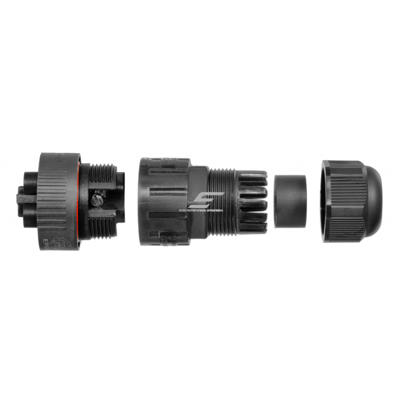 Złącze | wtyczka do kabli-przewodów WP3/M | 0.5–2.5mm² | 2P+PE | hermetyczne IP68 1 Złącze | wtyczka do kabli-przewodów WP3/M | 0.5–2.5mm² | 2P+PE | hermetyczne IP68 1