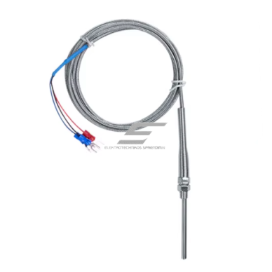 Czujnik temperatury | Termopara typu J | Sonda 150 mm | Gwint M8 | Kabel 2 m | 0–400°C | Czujnik ze stali nierdzewnej | TAXNELE