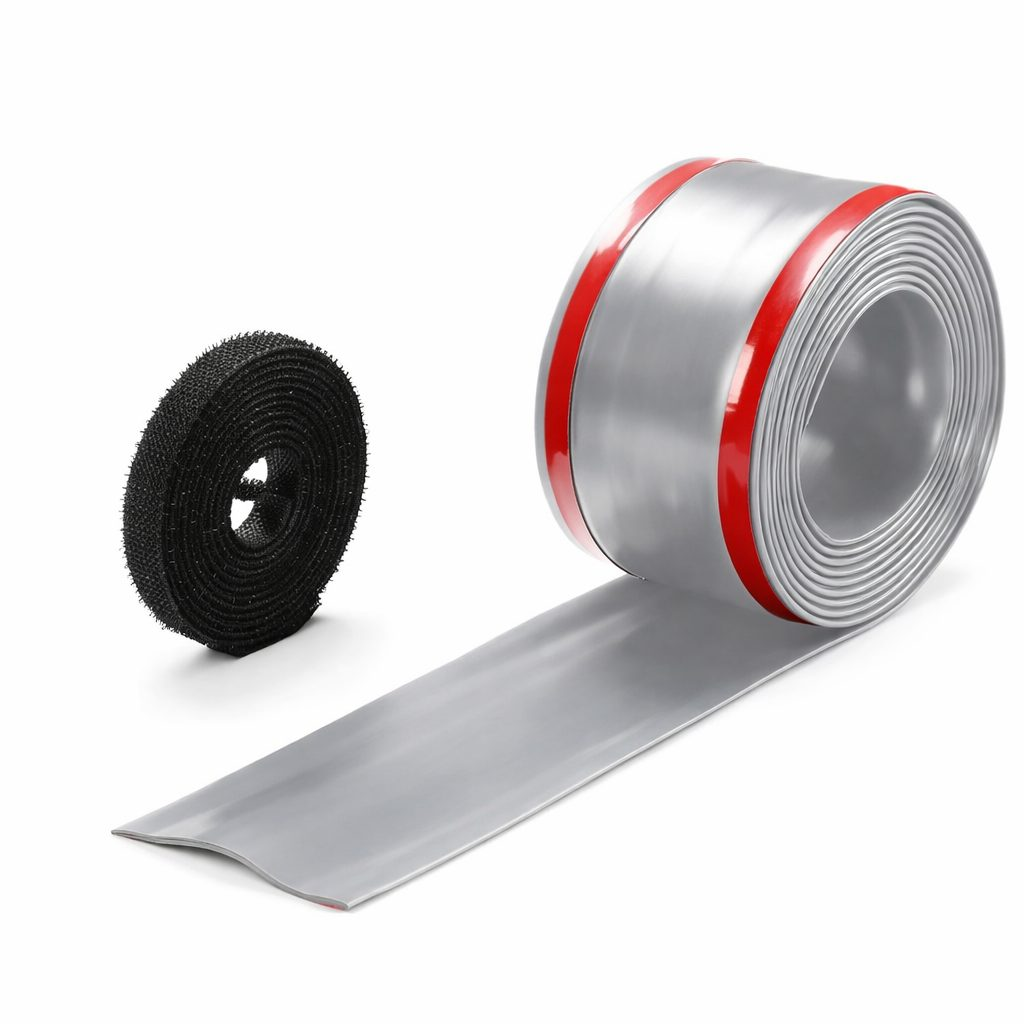 Cable trunking with adhesive tape | flexible PVC plastic | 30x55 mm | cuttable | 2.5 m | grey Cable trunking with adhesive tape | flexible PVC plastic | 30x55 mm | cuttable | 2.5 m | grey