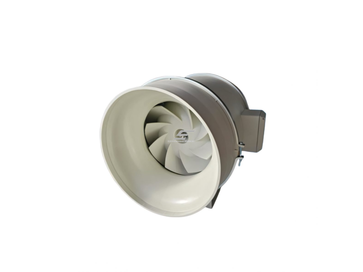 Kanalinis mišraus srauto ventiliatorius Turbo Join Compact 315 | D315 | 2206 m³/h | 390 W | 230 V | 2 greičiai | 446×353×325 mm | baltas | 01869 3