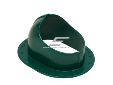 Ventiliacijos angos tvirtinimas čerpinei stogo dangai | 330×265 mm | ABS | žalias 1 Ventiliacijos angos tvirtinimas čerpinei stogo dangai | 330×265 mm | ABS | žalias 1