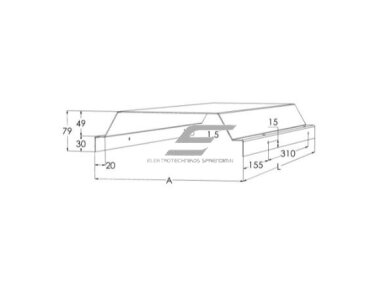 Kabelinių kopėčių dangtis | 1500x202x79mm | plieninis | karšto cinkavimo | pilkas | MEKA | SK-200 L=1550 PG | 1449712 Kabelinių kopėčių dangtis | 1500x202x79mm | plieninis | karšto cinkavimo | pilkas | MEKA | SK-200 L=1550 PG | 1449712