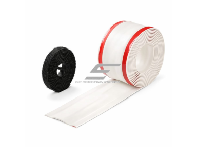 Kabelių kanalas su lipnia juosta | lankstus PVC plastikas | 30x55 mm | karpomas | 2.5 m | balta Kabelių kanalas su lipnia juosta | lankstus PVC plastikas | 30x55 mm | karpomas | 2.5 m | balta