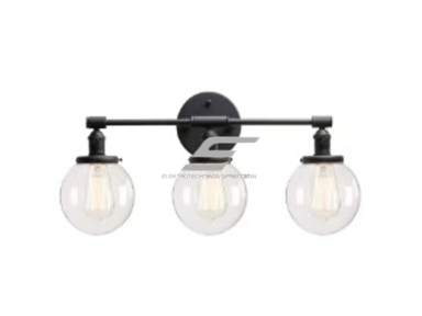 Šviestuvas tvirtinamas ant sienos | E27 | 3x35W | 230V | Ø150x180mm | be lempučių | IP20 | juodas Šviestuvas tvirtinamas ant sienos | E27 | 3x35W | 230V | Ø150x180mm | be lempučių | IP20 | juodas