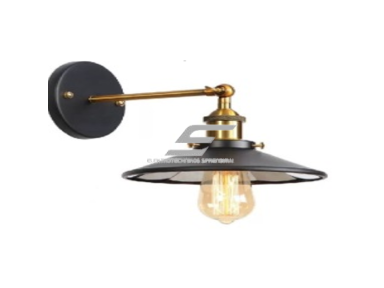 Šviestuvas tvirtinamas ant sienos | E27 | 1x35W | 230V | Ø220x180mm | be lempučių | IP20 | juodas Šviestuvas tvirtinamas ant sienos | E27 | 1x35W | 230V | Ø220x180mm | be lempučių | IP20 | juodas