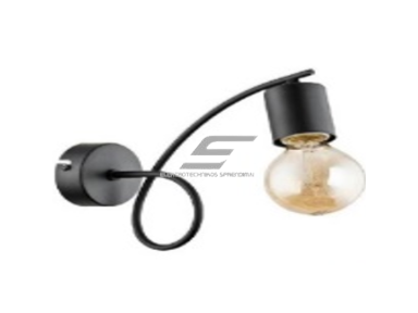 Šviestuvas tvirtinamas ant sienos | E27 | 1x35W | 230V | 160mm | be lempučių | IP20 | juodas