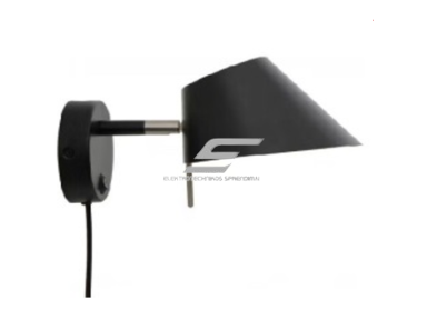 Šviestuvas tvirtinamas ant sienos | E27 | 1x35W | 230V | 110mm | be lempučių | IP20 | juodas korpusas | baltas vidus Šviestuvas tvirtinamas ant sienos | E27 | 1x35W | 230V | 110mm | be lempučių | IP20 | juodas korpusas | baltas vidus