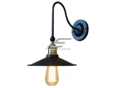 Šviestuvas tvirtinamas ant sienos | E27 | 1x35W | 230V | Ø220x350mm | be lempučių | IP20 | juodas Šviestuvas tvirtinamas ant sienos | E27 | 1x35W | 230V | Ø220x350mm | be lempučių | IP20 | juodas