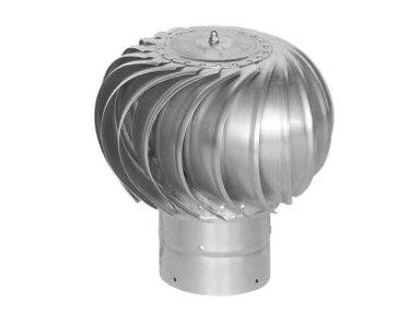 Rotacinis deflektorius D110 | rutuliniai guoliai | 300×100 mm | cinkuotas plienas | sidabrinis Rotacinis deflektorius D110 | rutuliniai guoliai | 300×100 mm | cinkuotas plienas | sidabrinis