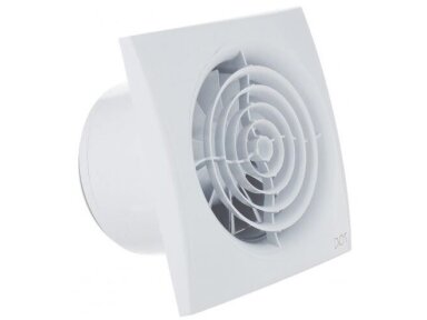 Ventiliatorius su atbuliniu vožtuvu sklende | D100 | 230V | 155x155x101mm | plastikas | balta | AU4S Ventiliatorius su atbuliniu vožtuvu sklende | D100 | 230V | 155x155x101mm | plastikas | balta | AU4S