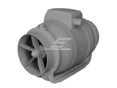 Kanalinis mišraus srauto ventiliatorius Turbo Join Compact 125 | D125 | 355 m³/h | 29 W | 230 V | 2 greičiai | 291×173×216 mm | pilkas | 01872 Kanalinis mišraus srauto ventiliatorius Turbo Join Compact 125 | D125 | 355 m³/h | 29 W | 230 V | 2 greičiai | 291×173×216 mm | pilkas | 01872