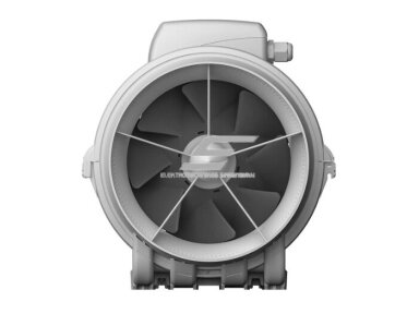 Kanalinis mišraus srauto ventiliatorius Turbo Join Compact 200 | D200 | 1200 m³/h | 130 W | 230 V | 2 greičiai | 307×240×203 mm | baltas | 01867