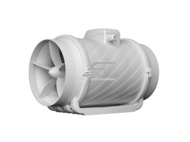 Kanalinis mišraus srauto ventiliatorius Turbo Join Compact 200 | D200 | 1200 m³/h | 130 W | 230 V | 2 greičiai | 307×240×203 mm | baltas | 01867
