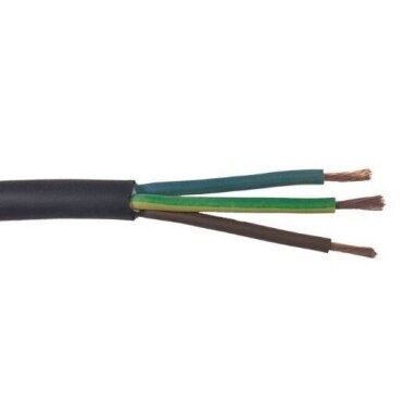 Kabelis | gumijas | 3x2,5 | 300/500VAC | elastīgs | H05RR-F 3x2.5 Kabelis | gumijas | 3x2,5 | 300/500VAC | elastīgs | H05RR-F 3x2.5