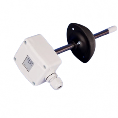 Digitāls kanāla temperatūras un mitruma sensors ar LCD | 0–10 V DC / 4–20 mA Digitāls kanāla temperatūras un mitruma sensors ar LCD | 0–10 V DC / 4–20 mA