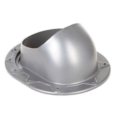 Ventilation outlet flashing for tile roofing | 330×265 mm | ABS | silver Ventilation outlet flashing for tile roofing | 330×265 mm | ABS | silver
