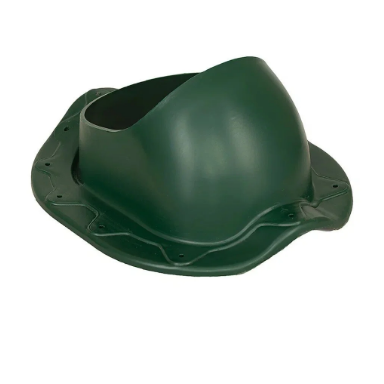 Ventilācijas izvada stiprinājums metāla jumta segumam | 330×265 mm | ABS | zaļš