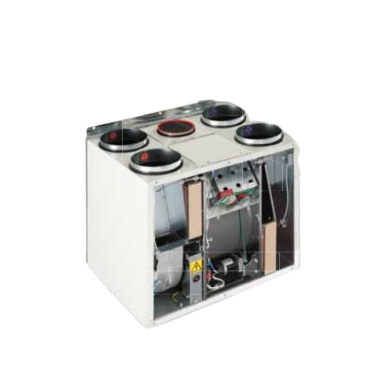 Heat recovery unit with electric heater | for room ventilation | 40–250 m² | 300 m³/h | 1~230V Heat recovery unit with electric heater | for room ventilation | 40–250 m² | 300 m³/h | 1~230V