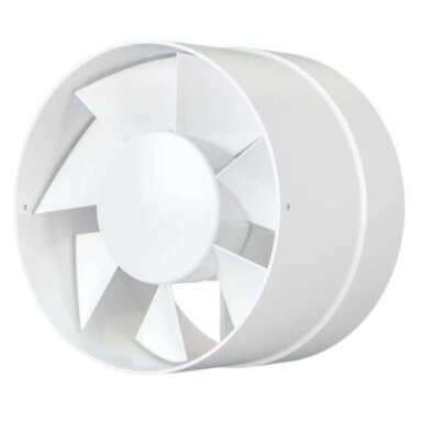 Kanalveida ventilators | sadzīves | ventilācijas sistēmām | D125 | 128x128x87mm | IP24 | plastmasa | balts Kanalveida ventilators | sadzīves | ventilācijas sistēmām | D125 | 128x128x87mm | IP24 | plastmasa | balts