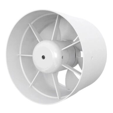 Kanalveida ventilators | sadzīves | ventilācijas sistēmām | D150 | 153x153x104mm | IP24 | plastmasa | balts Kanalveida ventilators | sadzīves | ventilācijas sistēmām | D150 | 153x153x104mm | IP24 | plastmasa | balts