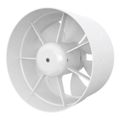 Kanalveida ventilators | sadzīves | ventilācijas sistēmām | D160 | 163x163x101mm | IP24 | plastmasa | balts Kanalveida ventilators | sadzīves | ventilācijas sistēmām | D160 | 163x163x101mm | IP24 | plastmasa | balts