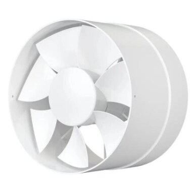 Kanalventilators | sadzīves | ventilācijas sistēmām | D150 | 153x153x104mm | IP24 | plastmasa | balts Kanalventilators | sadzīves | ventilācijas sistēmām | D150 | 153x153x104mm | IP24 | plastmasa | balts
