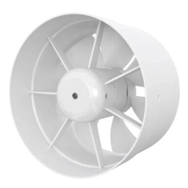 Kanalventilators | sadzīves | ventilācijas sistēmām | D160 | 163x163x101mm | IP24 | plastmasa | balts Kanalventilators | sadzīves | ventilācijas sistēmām | D160 | 163x163x101mm | IP24 | plastmasa | balts