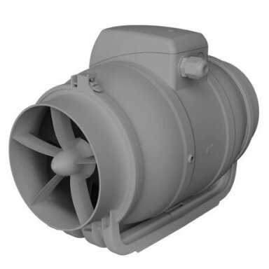 Mixed-flow duct fan Turbo Join Compact 125 | D125 | 355 m³/h | 29 W | 230 V | 2 speeds | 291×173×216 mm | grey | 01872 Mixed-flow duct fan Turbo Join Compact 125 | D125 | 355 m³/h | 29 W | 230 V | 2 speeds | 291×173×216 mm | grey | 01872
