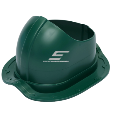 Ventilācijas izvada stiprinājums metāla jumta segumam | 330×265 mm | ABS | zaļš 2 Ventilācijas izvada stiprinājums metāla jumta segumam | 330×265 mm | ABS | zaļš 2