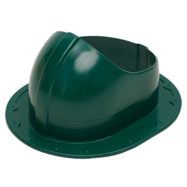 Ventilation outlet flashing for tile roofing | 330×265 mm | ABS | green 2 Ventilation outlet flashing for tile roofing | 330×265 mm | ABS | green 2