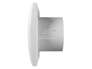 Ventiliatorius su atbuliniu vožtuvu sklende | D100 | 230V | 155x155x108mm | plastikas | balta | TY4STT