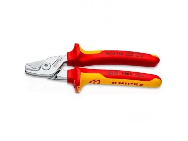 Kabelio | laido kirpimo replės | žirklės elektrikui | izoliuotos | 50mm² | 160mm | KNIPEX | 95 16 160 | 4003773085898 Kabelio | laido kirpimo replės | žirklės elektrikui | izoliuotos | 50mm² | 160mm | KNIPEX | 95 16 160 | 4003773085898