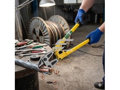 Kabelių kirpimo replės 24" | Heavy Duty | anglinis plienas | izoliuotos rankenos | vario ir aliuminio kabeliams 2 Kabelių kirpimo replės 24" | Heavy Duty | anglinis plienas | izoliuotos rankenos | vario ir aliuminio kabeliams 2