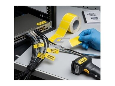 Žymėjimo etiketė | perforuota | 40x30mm | geltona | 500 vnt/rul. | kabelių, įrangos ir inventoriaus ženklinimui 1 Žymėjimo etiketė | perforuota | 40x30mm | geltona | 500 vnt/rul. | kabelių, įrangos ir inventoriaus ženklinimui 1
