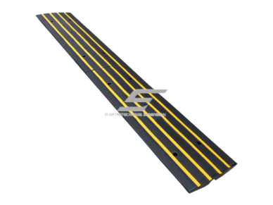 Kabelių apsauginė rampa | 1 kanalo | guminė kabelių apsauga | 1220x410x64 mm | su užvažiavimo funkcija | geltona/juoda | lauko sąlygoms 2 Kabelių apsauginė rampa | 1 kanalo | guminė kabelių apsauga | 1220x410x64 mm | su užvažiavimo funkcija | geltona/juoda | lauko sąlygoms 2