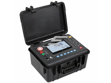 Izoliacijos varžos matuoklis (megometras) | 0.01 MΩ–10 TΩ | 100-5000 V | LCD ekranas | AC/DC įtampos, srovės ir talpos matavimas