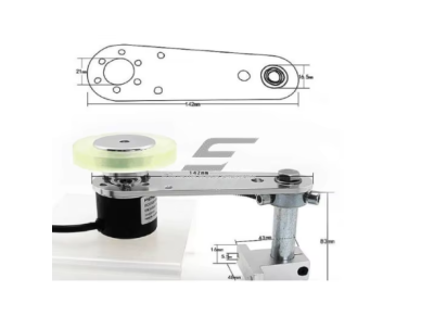 Medžiagų ilgio matavimo ratukinis enkoderis | 300 PPR | Ø38 mm | Push-Pull | 5–26 V | ilgiui ir greičiui matuoti 3 Medžiagų ilgio matavimo ratukinis enkoderis | 300 PPR | Ø38 mm | Push-Pull | 5–26 V | ilgiui ir greičiui matuoti 3