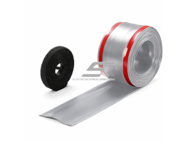 Kabelių kanalas su lipnia juosta | lankstus PVC plastikas | 30x55 mm | karpomas | 5 m | pilka Kabelių kanalas su lipnia juosta | lankstus PVC plastikas | 30x55 mm | karpomas | 5 m | pilka